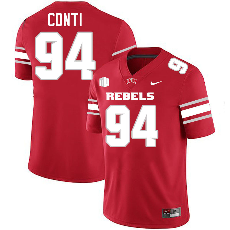 UNLV Rebels #94 Lucas Conti College Football Jerseys,Uniforms-Scarlet